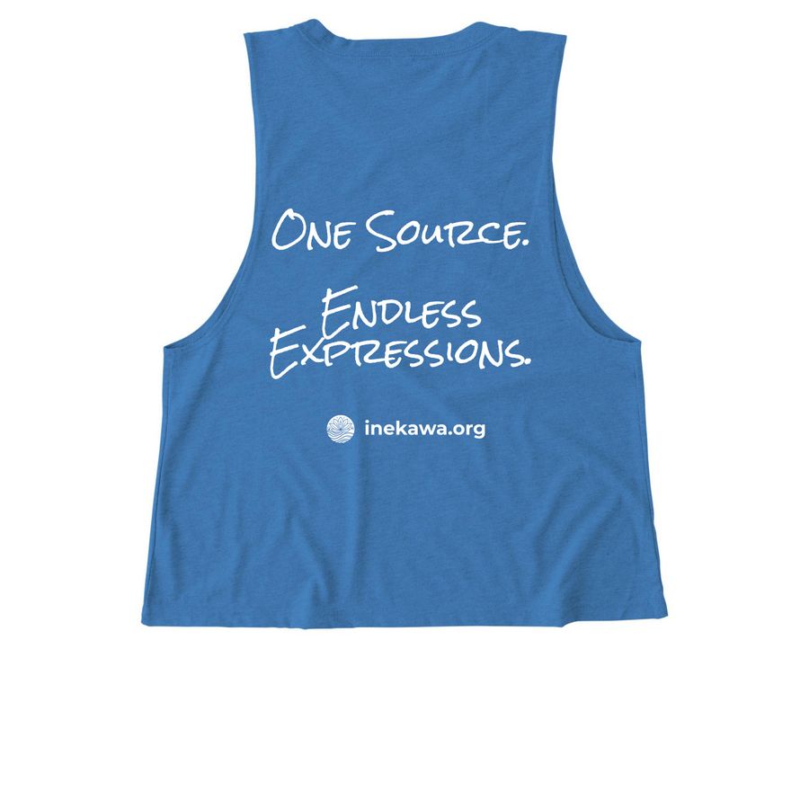 One Source. Endless Expressions., a Azure Blue Allmade Eco Triblend Women?s Muscle Tank