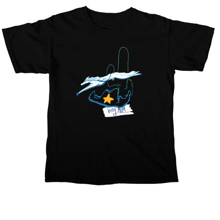 hey mom, a Black Comfort Colors Unisex Tee
