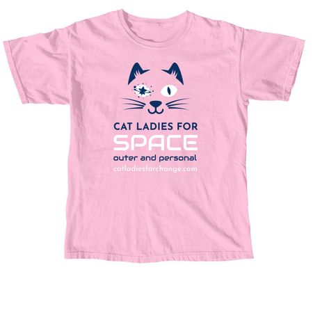 Cat Ladies for Space (Outer and Personal), a Blossom Comfort Colors Unisex Tee