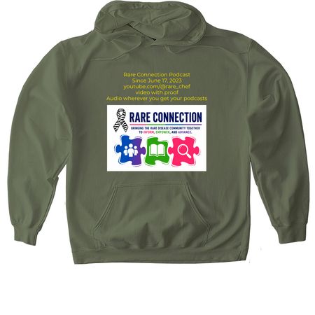 Rare Connection 3rd Anniversary&nbsp;, a Military Green Gildan Softstyle Pullover Hoodie