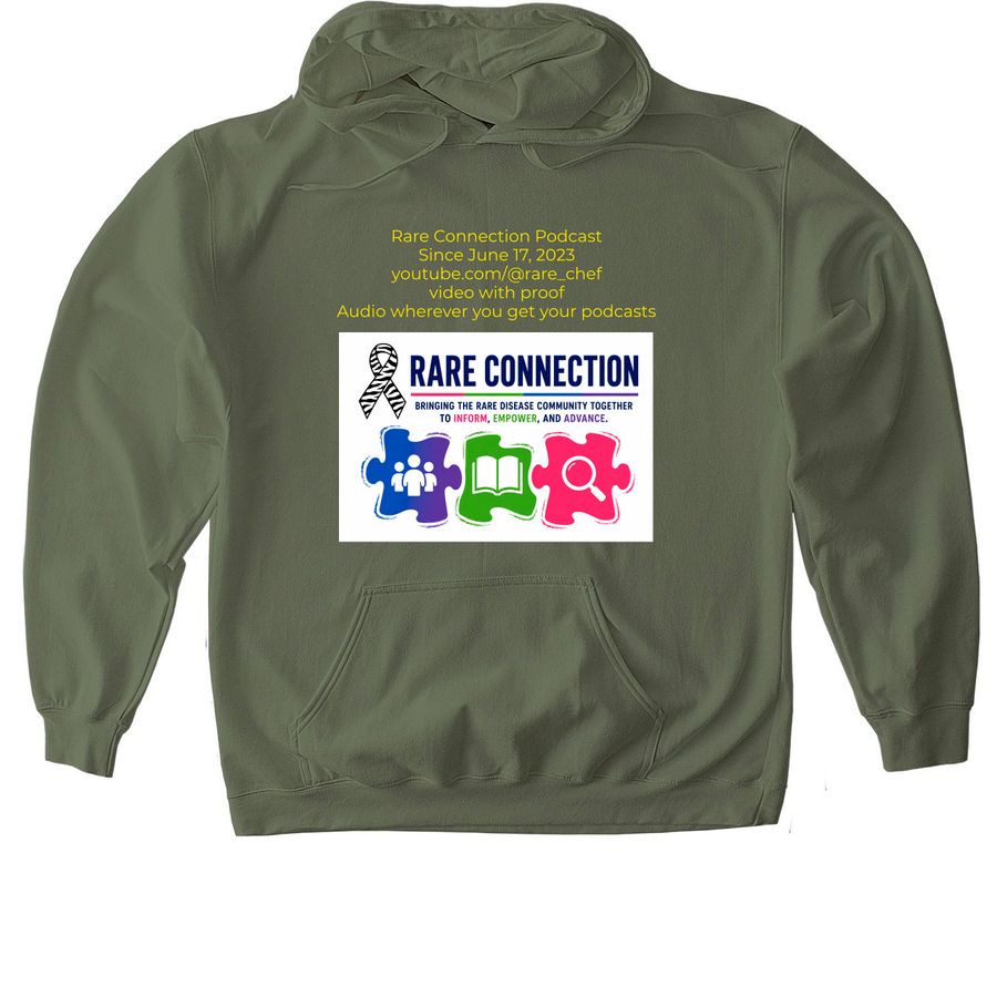 Rare Connection 3rd Anniversary&nbsp;, a Military Green Gildan Softstyle Pullover Hoodie