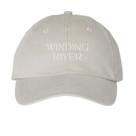 WRHC - Hat, a Stone Printed Pigment Dye Baseball Cap