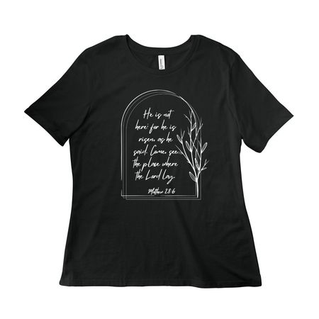 Matt 28:6, a Vintage Black Women?s Relaxed Cotton Tee