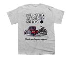 Cruise For Crew, a Sport Grey Youth Unisex Tee (back-view)