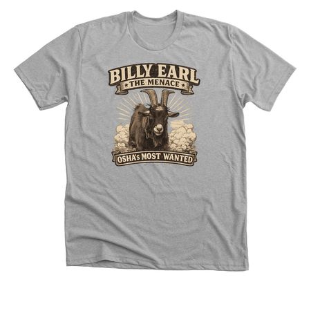 Billy Earl The Menace, a Athletic Heather Premium Unisex Tee