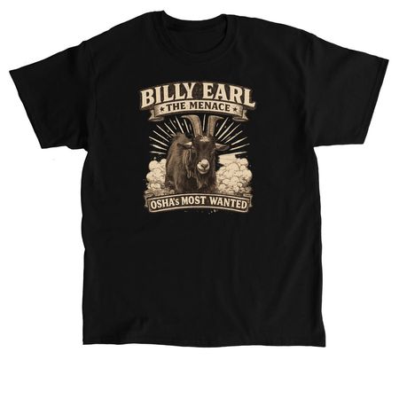 Billy Earl The Menace, a Black Classic Unisex Tee