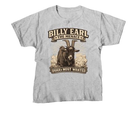 Billy Earl The Menace, a Sport Grey Youth Unisex Tee