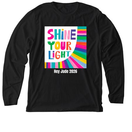 Shine Your Light Long Sleeve Tee and Hoodie, a Solid Black Blend Premium Long Sleeve Tee