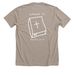 Mission Alaska! 2027, a Heather Stone Premium Unisex Tee (back-view)