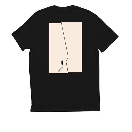 The Price of Mercy, a Deep Black Allmade Eco Triblend Unisex Tee (back-view)
