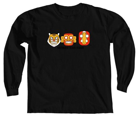 Magic Folk Animals!, a Black Comfort Colors Long Sleeve Tee