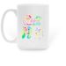 Shelter Grid Mug by Emma Bagley, a White Large Coffee Mug (back-view)