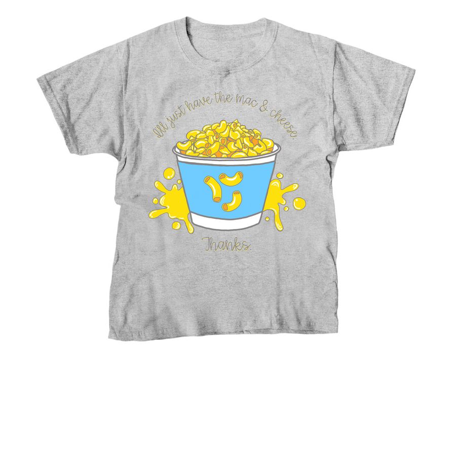 National Mac & Cheese Day Child Tee, a Sport Grey Youth Unisex Tee