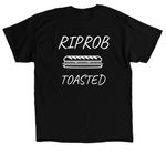 RIPROB, a Black Classic Unisex Tee (back-view)