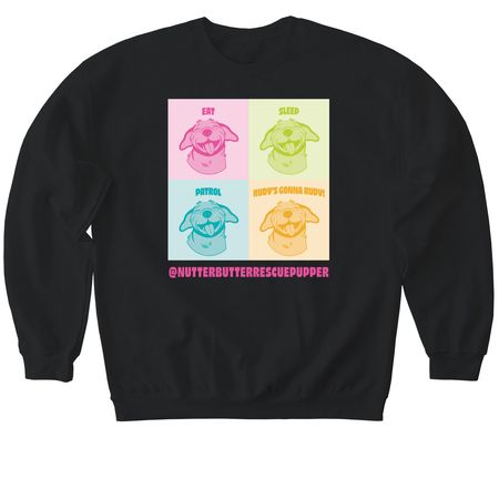 Rudy's Gonna Rudy!, a Black Softstyle Crewneck Sweatshirt