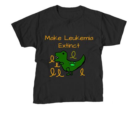 Chomping Leukemia, a Black Youth Unisex Tee