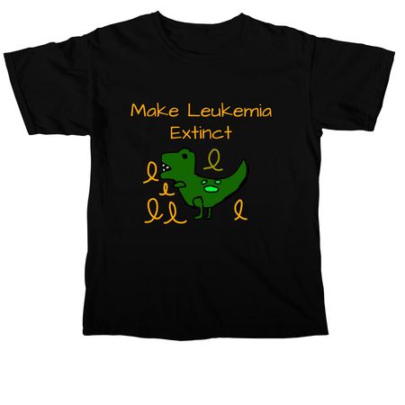 Chomping Leukemia, a Black Comfort Colors Unisex Tee