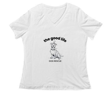Help Hunny Munny!, a White Women's Relaxed V-Neck Tee