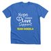 Team Daniela&nbsp;, a Heather True Royal Premium Unisex Tee