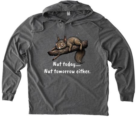 Nut Today, a Aluminum Grey Allmade Eco Triblend Hoodie Tee