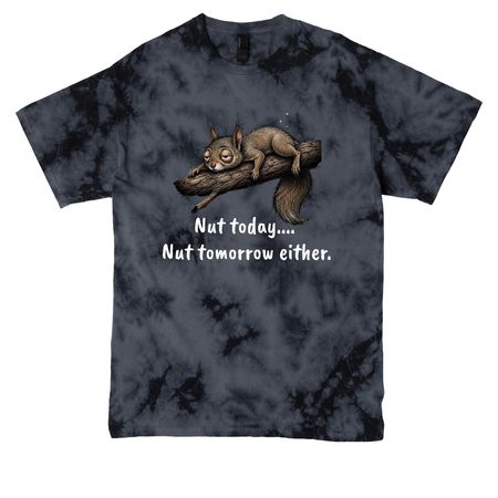 Nut Today, a Black Crystal Tie Dye Tee