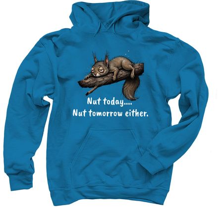 Nut Today, a Sapphire Pullover Hoodie