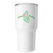 Camp Pickles, a White Insulated Tumbler