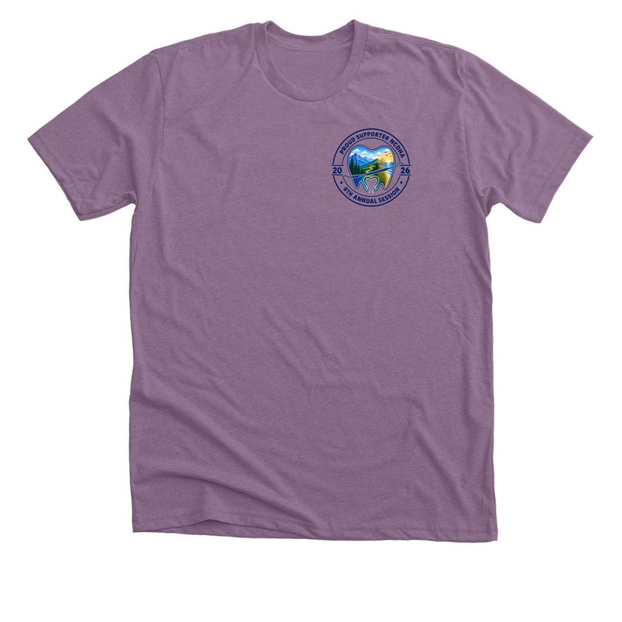 NCDHA 8th Annual Session, a Heather Purple Premium Unisex Tee