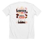 Roots Run Deep, a Solid White Blend Premium Unisex Tee (back-view)