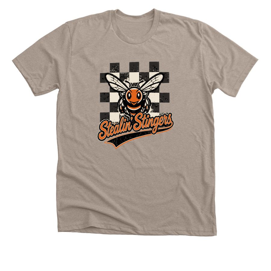 Stealin Stingers, a Heather Stone Premium Unisex Tee