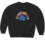 OG Emmy's Memmy, a Black Softstyle Crewneck Sweatshirt (back-view)