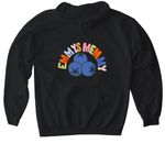 OG Emmy's Memmy, a Black Gildan Softstyle Pullover Hoodie (back-view)