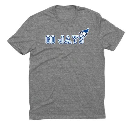 Go Jays, a Aluminum Grey Allmade Eco Triblend Unisex Tee