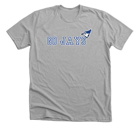 Go Jays, a Athletic Heather Premium Unisex Tee