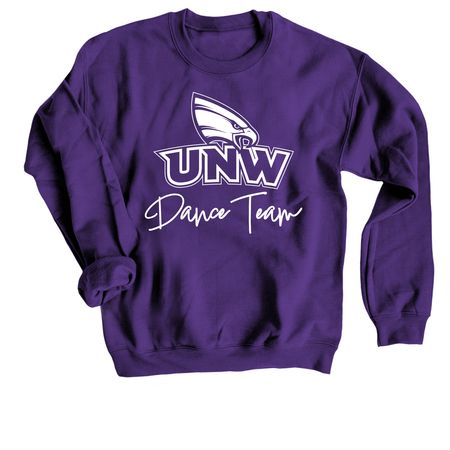 UNW Dance Team Crewneck, a Purple Crewneck Sweatshirt