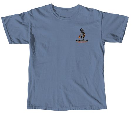 Smoking Kokopelli, a Blue Jean Comfort Colors Unisex Tee