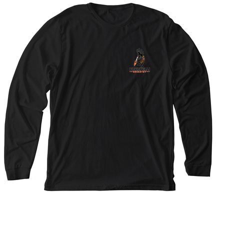 Smoking Kokopelli, a Solid Black Blend Premium Long Sleeve Tee