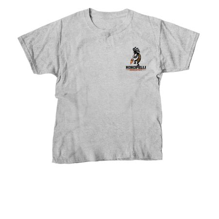 Smoking Kokopelli, a Sport Grey Youth Unisex Tee