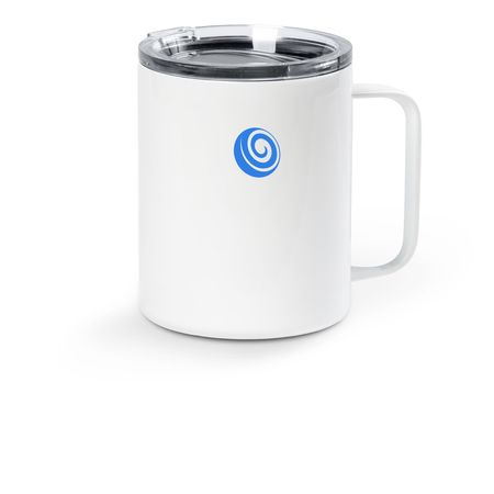 Wandering Mug, a White Stainless Steel Travel Mug