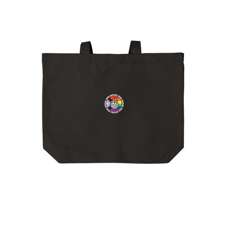 HOPKINS PRIDE TOTE BAGS, a Deep Black Cotton Canvas Tote Bag