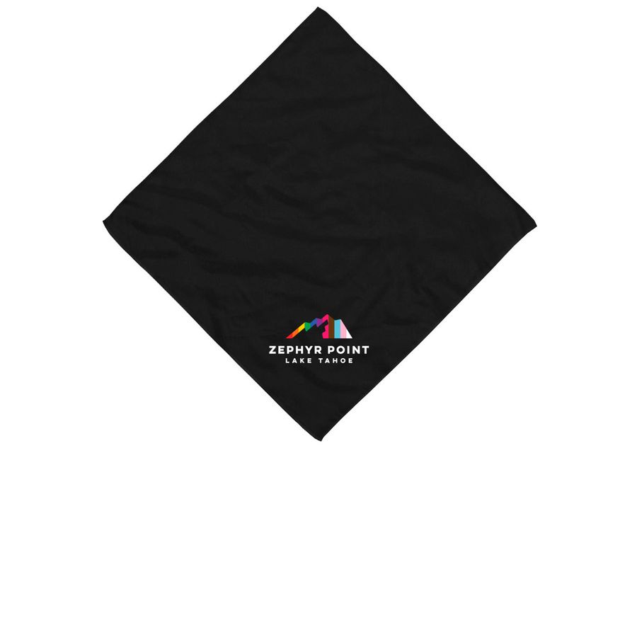 Zephyr Point's kin?dom Camp!, a Black Cotton Bandana