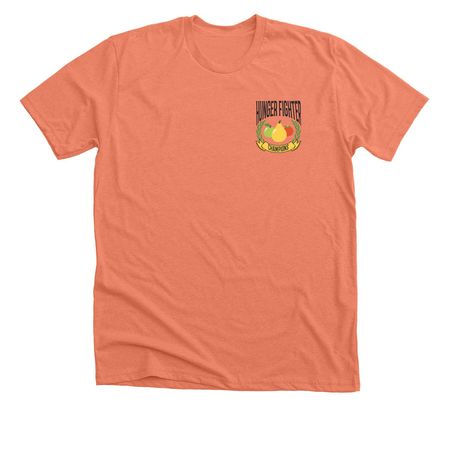 Hunger Fighter Champions, a Heather Sunset Premium Unisex Tee