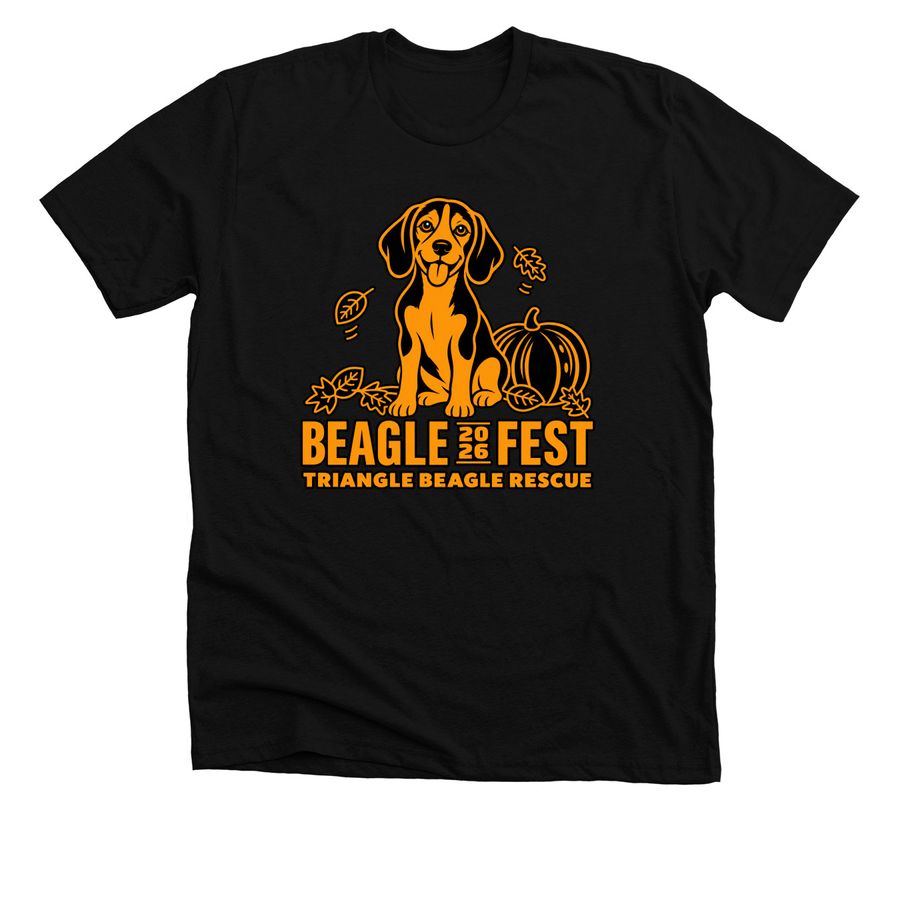 2026 Beaglefest Event Shirt Design, a Solid Black Blend Premium Unisex Tee