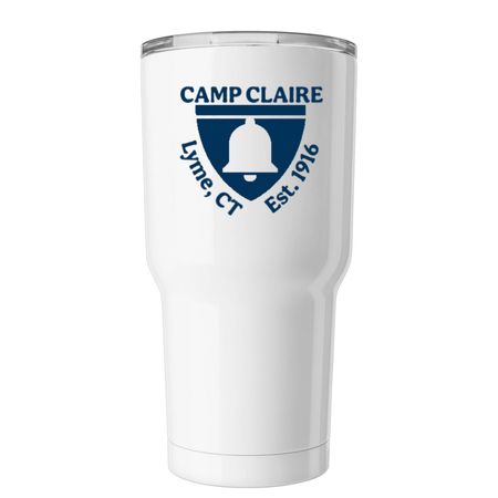 Camp Claire Tumbler, a White Insulated Tumbler