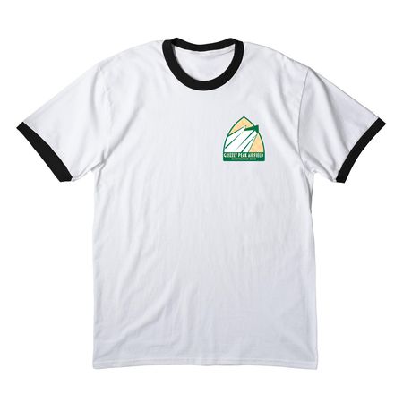 Airfield Maintenance, a White/ Jet Black Cotton Ringer Tee