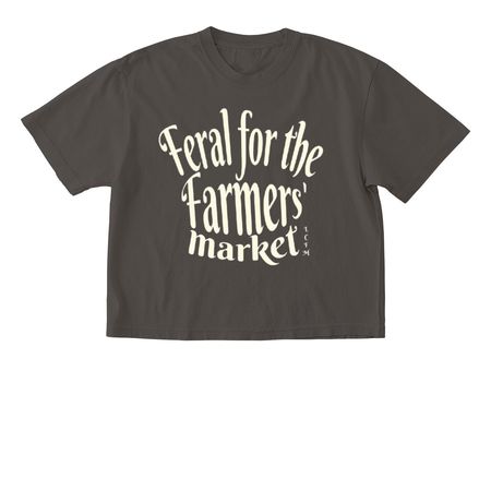 Feral for the Farmers' Market, a Pepper Comfort Colors Boxy Tee
