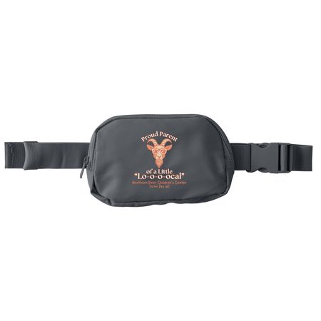 Little "Lo-o-o-ocal" Snack Stash Hip Pack, a Storm Grey Matte Hip Pack