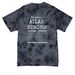 GMSP: Atlas - Each Animal Counts, a Black Crystal Tie Dye Tee (back-view)