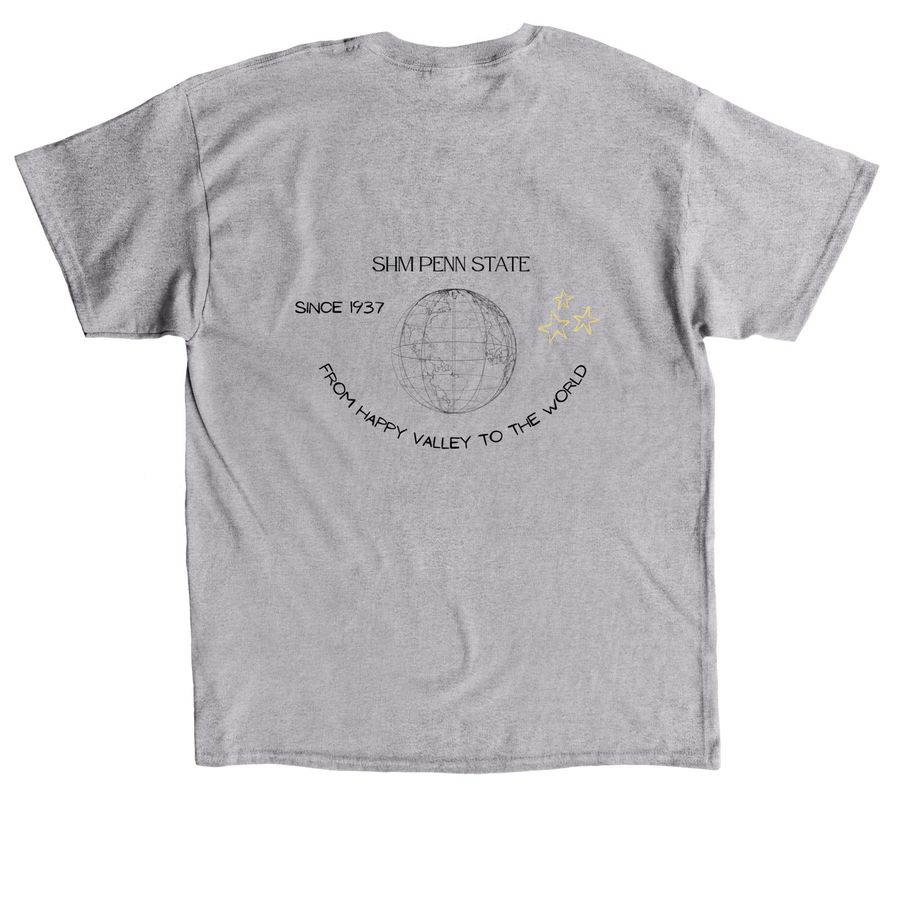 School of Hospitality Management Star Merch, a Sport Grey Classic Unisex Tee (back-view)