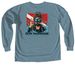 Dat Gurl, a Ice Blue Comfort Colors Long Sleeve Tee (back-view)